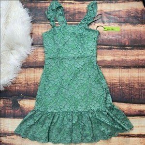 NWT Sam Edelman Green Lace Dress